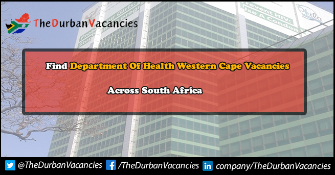 Department Of Health Western Cape Vacancies