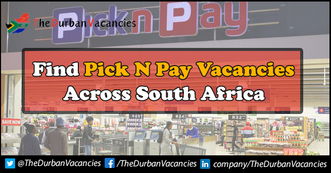 Pick n Pay Vacancies